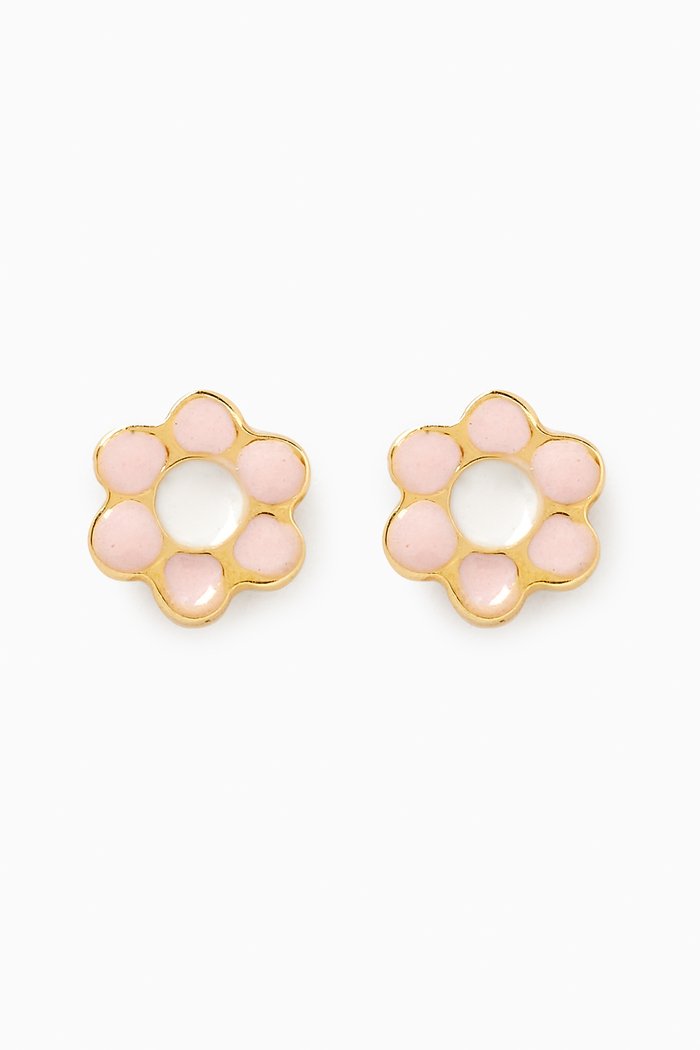 

Ara Bella Flower Stud Earrings in 18kt Gold, Yellow