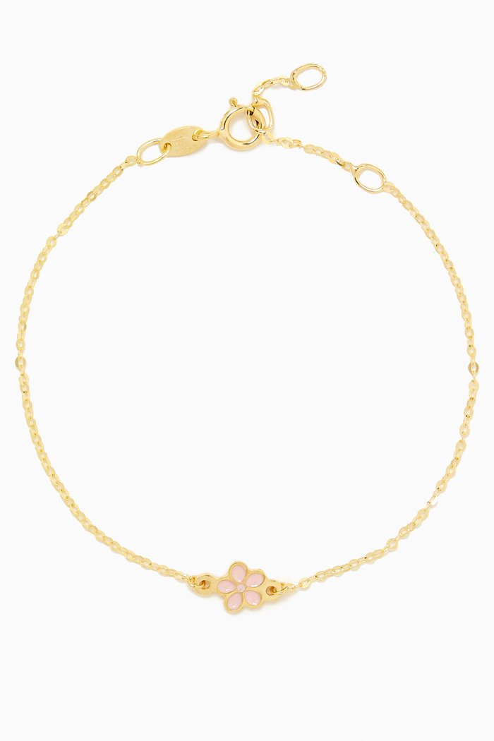 

Ara Bella Jasmine Bracelet in 18kt Gold, Pink