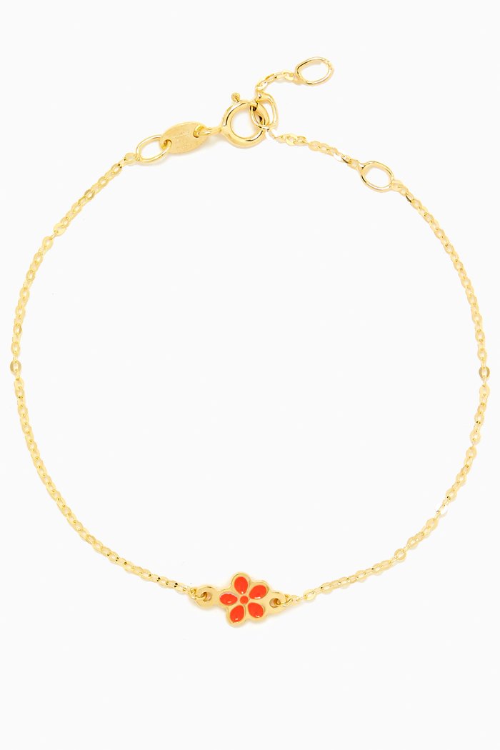 

Ara Bella Jasmine Bracelet in 18kt Gold, Orange