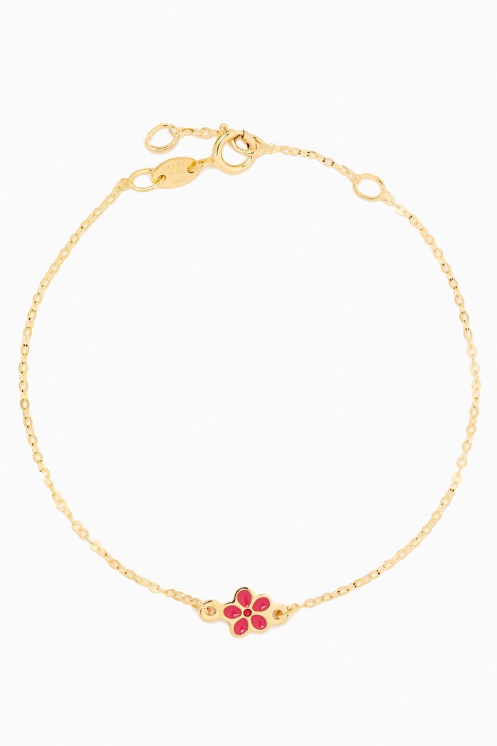 

Ara Bella Jasmine Bracelet in 18kt Gold, Pink