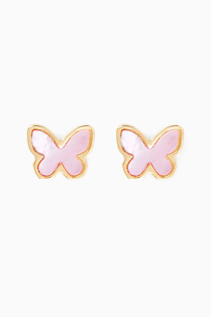 

Ara Bella Butterfly Stud Earrings in 18kt Gold, Neutral