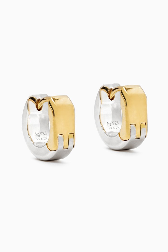 

Hinge Earrings in 18kt Gold-plated Silver