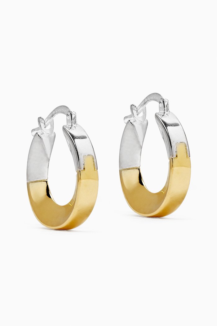 

Joint Hoop Earrings in 18kt Gold-plated Sterling Silver