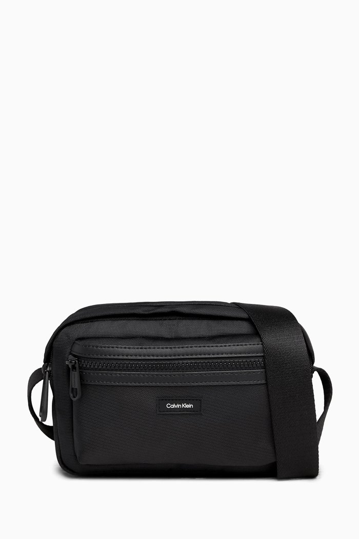 

CK Essential Camera Bag in Recycled Textile, Black