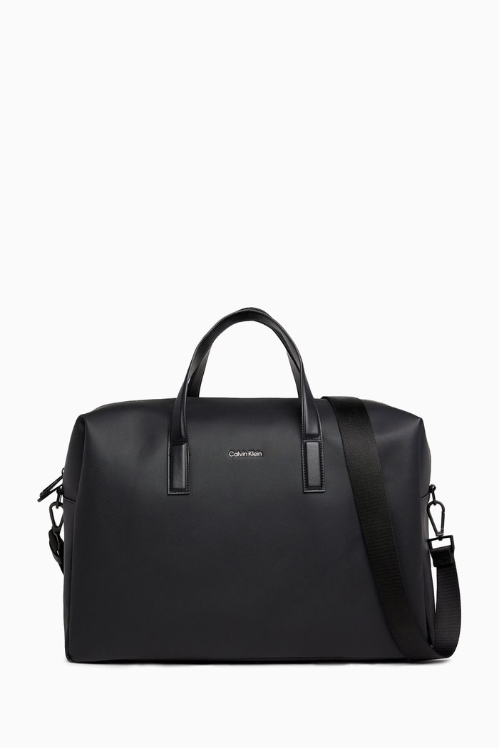 

Weekender Bag in Faux Leather, Black