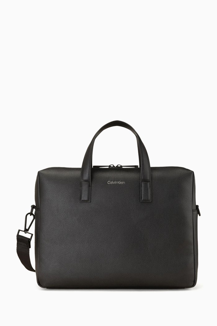 

Logo Laptop Bag, Black