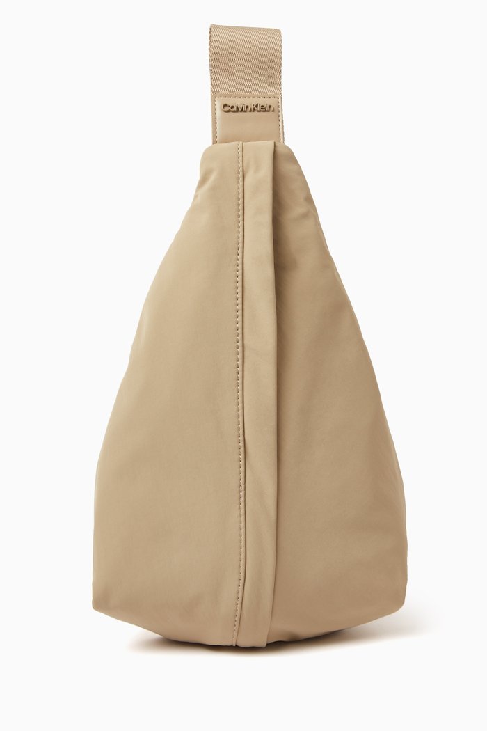 

Faded Sling Bag in Synthetic Fabric, Neutral