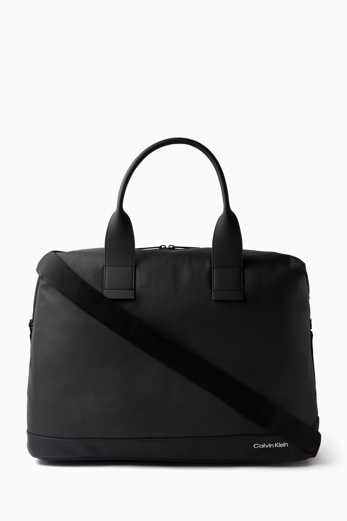 

Rubberised Weekender Bag, Black