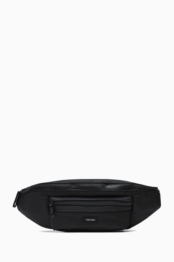 

CK Essential Belt Bag in Recycled Textile, Black