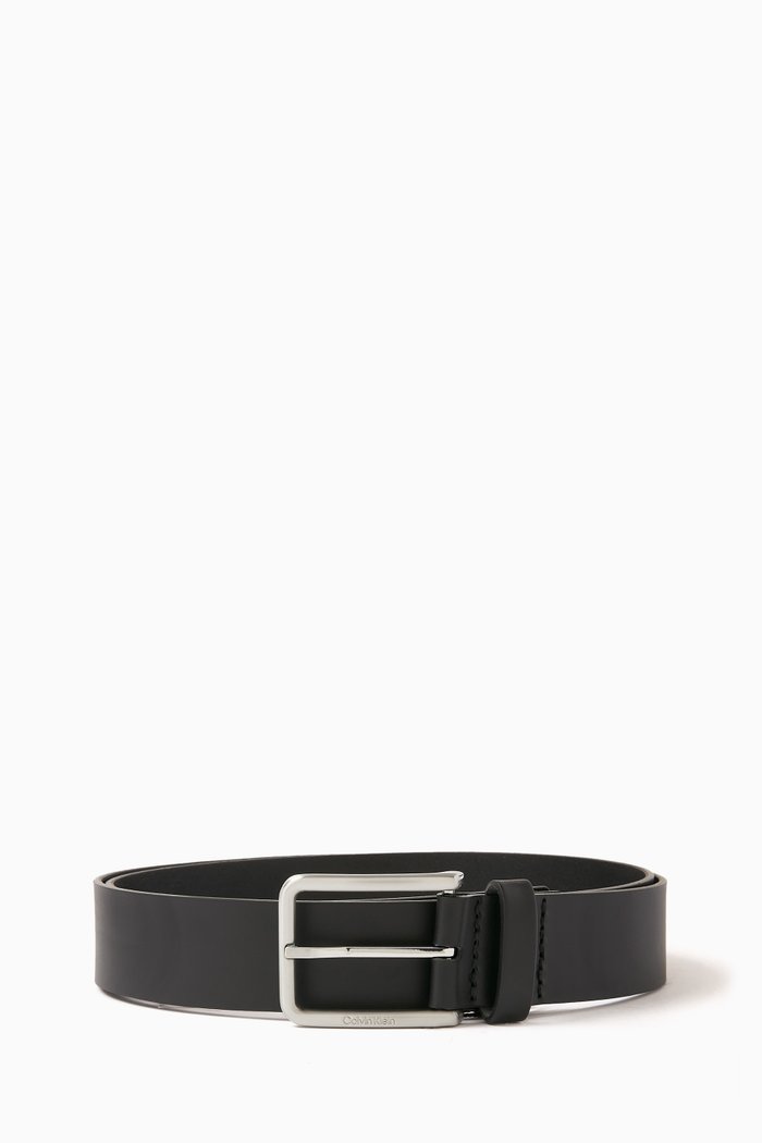 

Logo Belt in Calfskin, Black