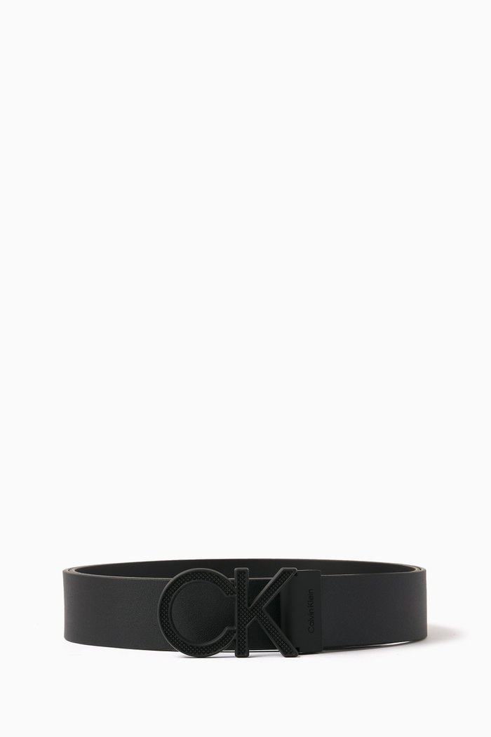 

Reversible Belt in Leather, Black