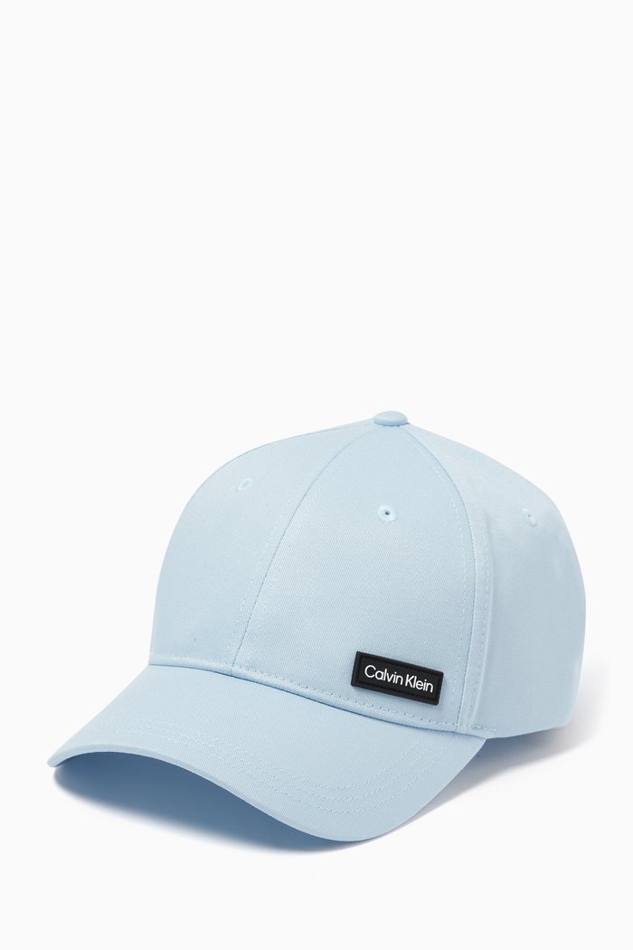 

Essential Logo Patch Baseball Cap in Cotton, Blue
