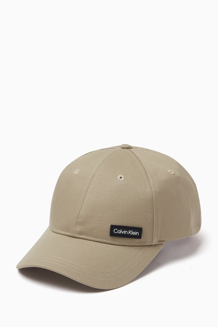 

Essential Logo Patch Baseball Cap in Cotton, Grey