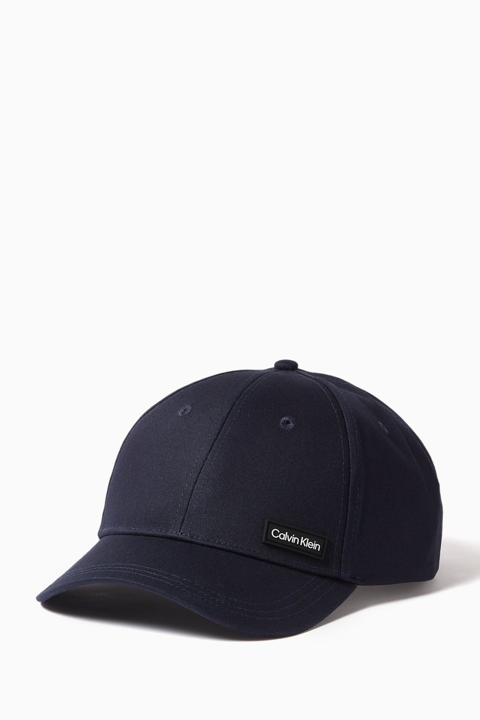 

Essential Logo Patch Baseball Cap in Cotton, Blue