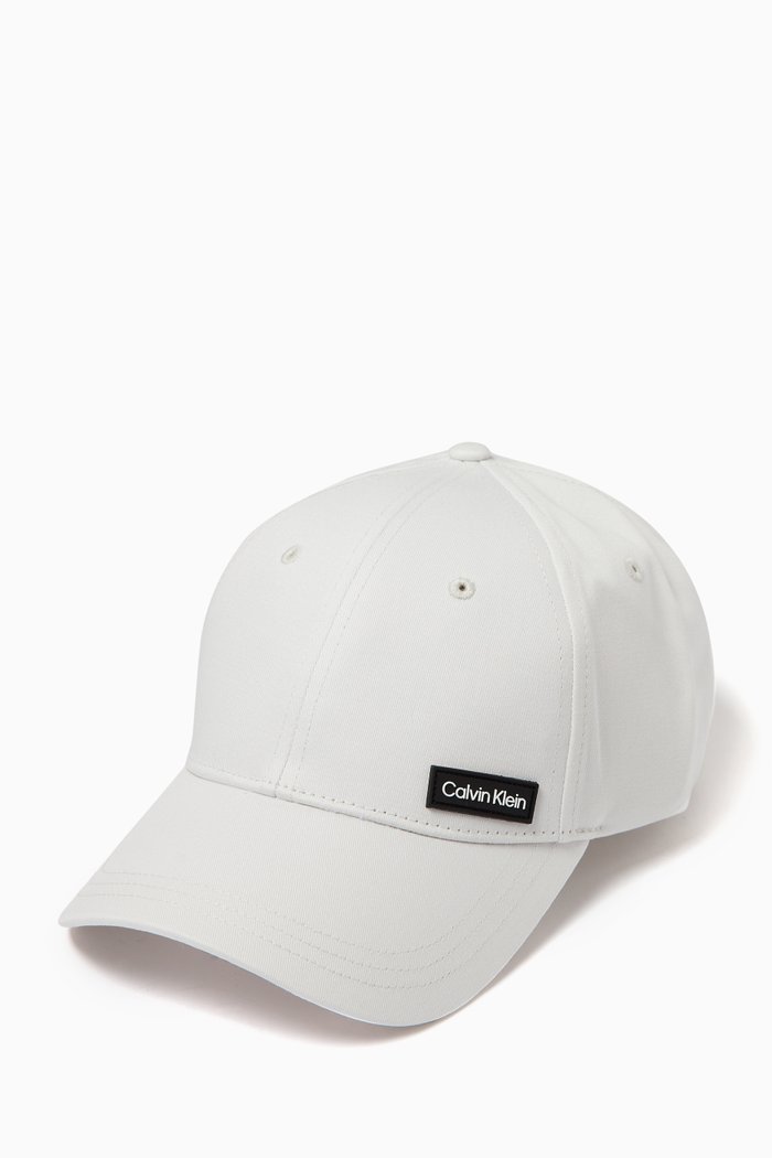 

Essential Logo Patch Baseball Cap in Cotton, White
