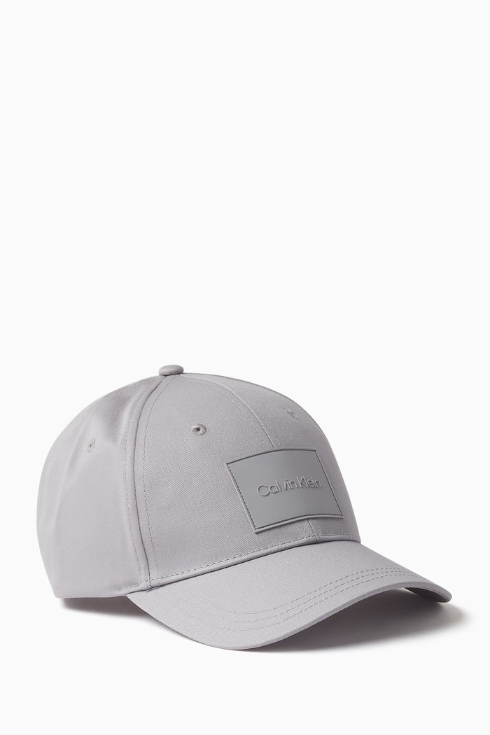 

Logo Patch Cap in Cotton, Grey