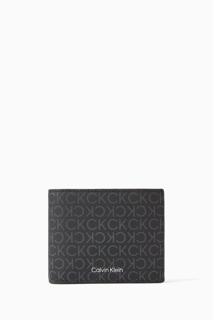 

Monogram Cardholder in Faux Leather, Black