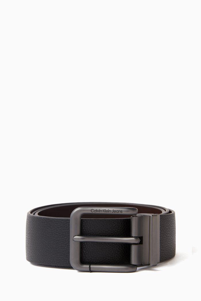 

Classic Reversible Belt in Leather, Black
