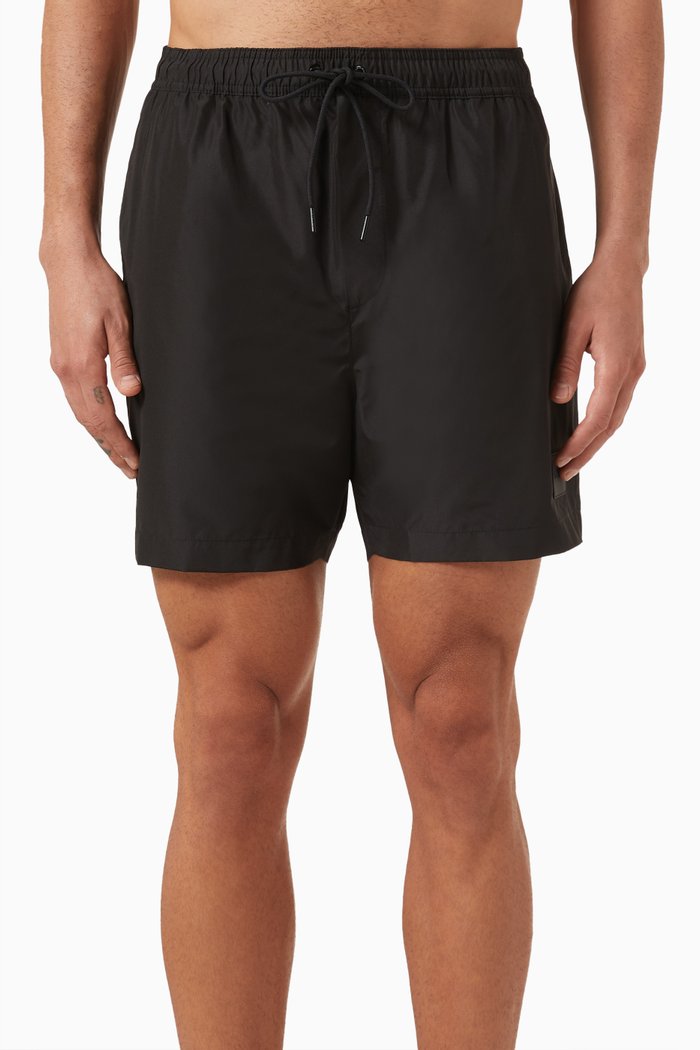 

Medium Drawstring Shorts in Ripstop, Black