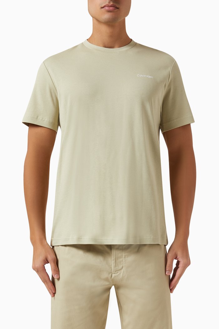 

Micro Logo T-shirt in Organic Cotton-blend, Neutral
