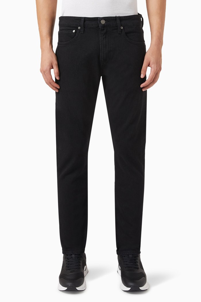 Slim-fit Jeans in Denim, Black