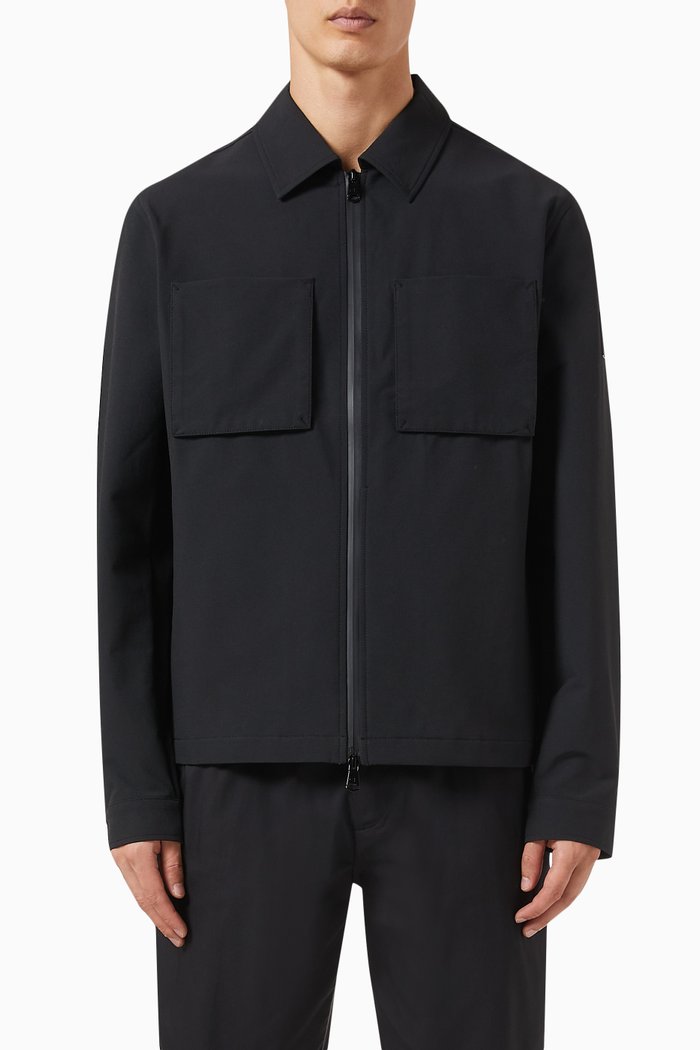 

Long-sleeve Overshirt, Black
