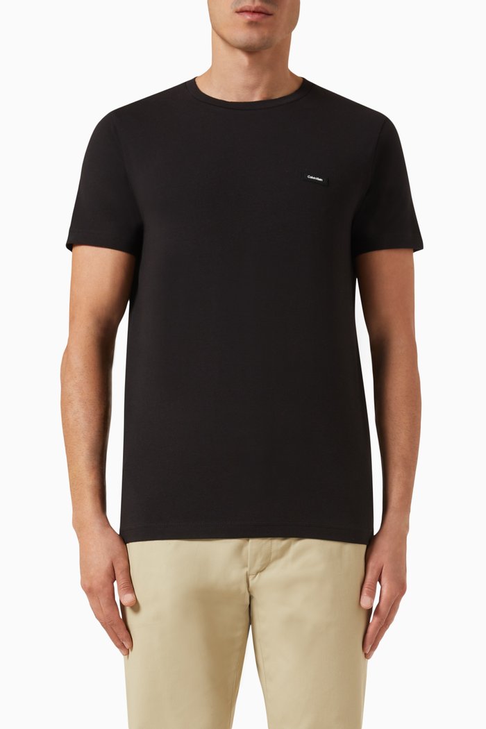

Logo T-shirt in Stretch-jersey, Black