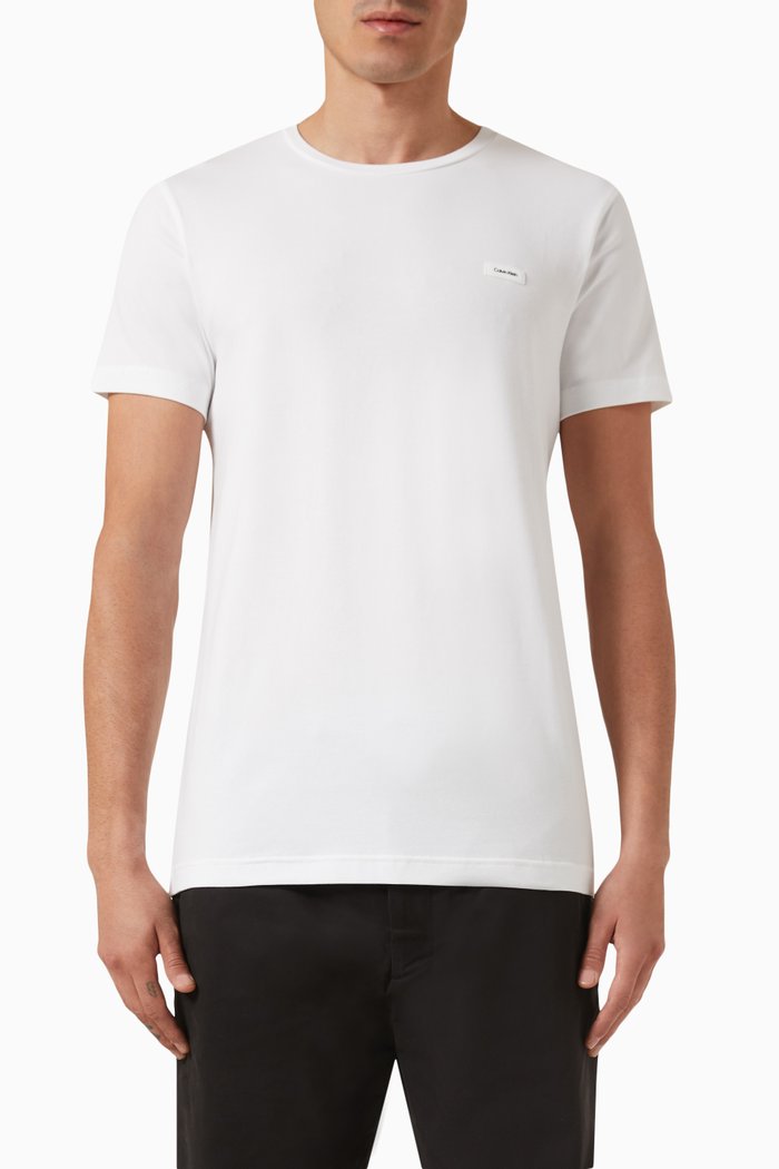 

Logo T-shirt in Stretch-jersey, White