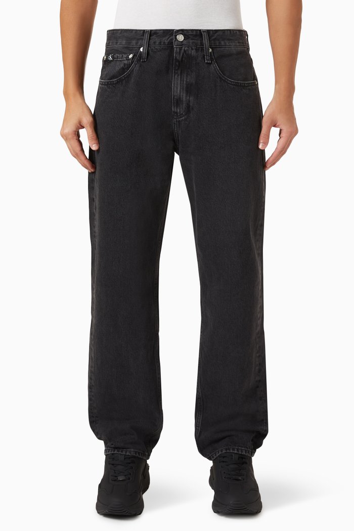

90s Straight Fit Jeans in Denim, Black