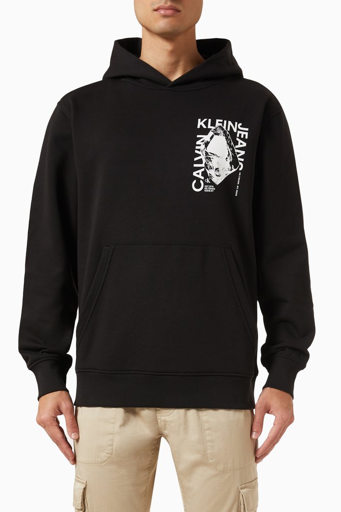 Modern Metals Hoodie in Fleece, Black
