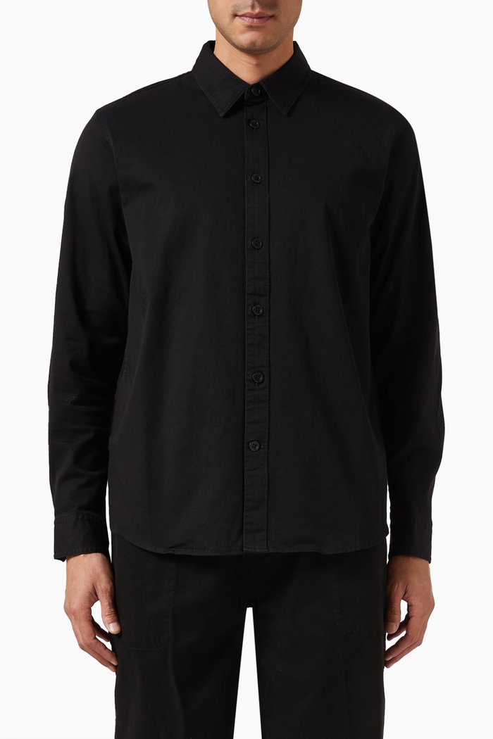 

Monologo Badge Relaxed Shirt, Black
