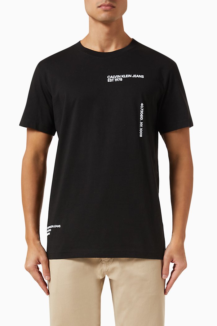 

Spray Box T-shirt in Cotton, Black