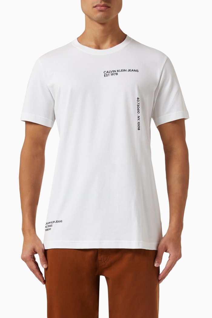

Spray Box T-shirt in Cotton, White