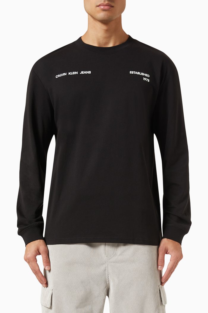 

Spray Box T-shirt in Cotton, Black