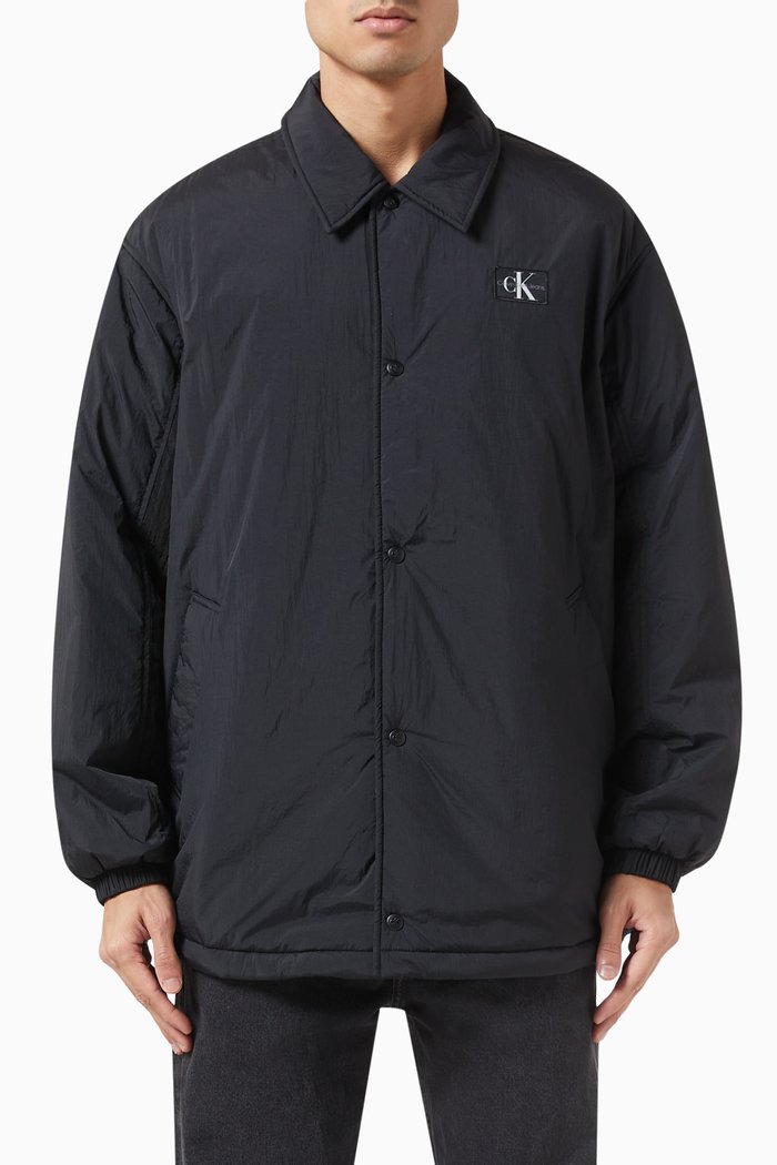 

Reversible Skater Logo Jacket in Nylon, Black