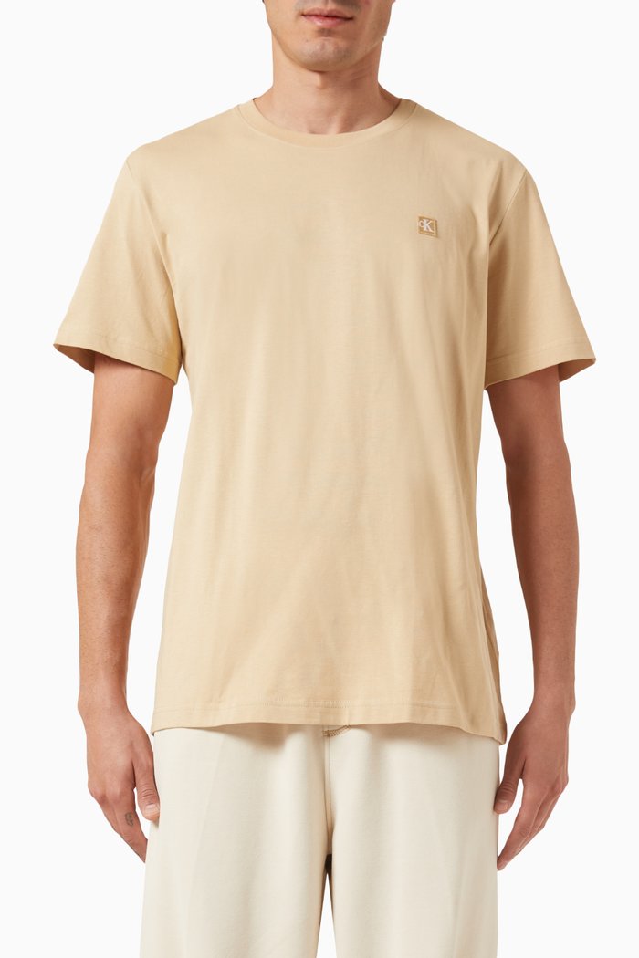 

Badge T-shirt in Cotton, Neutral