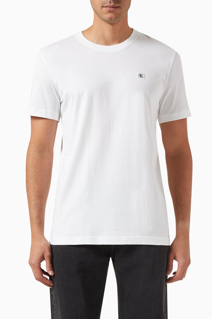 

Badge T-shirt in Cotton, White