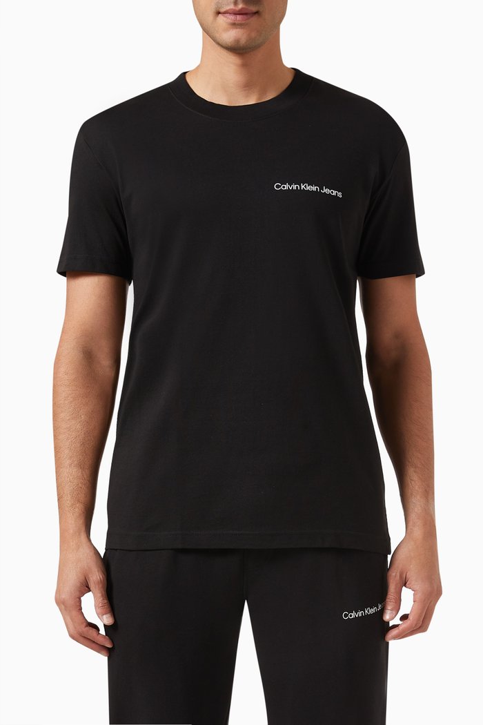 

Institutional T-shirt in Cotton-jersey, Black