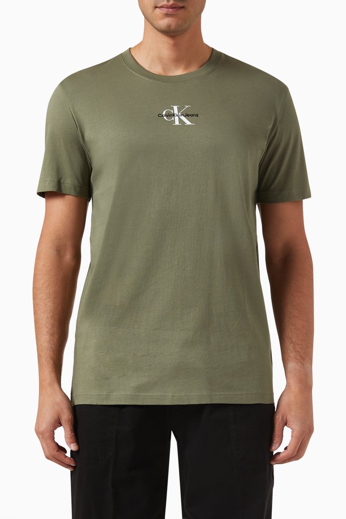 

Monologo T-shirt in Cotton-jersey, Green