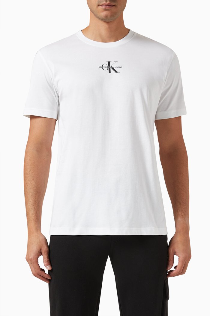 

Monologo T-shirt in Cotton-jersey, White