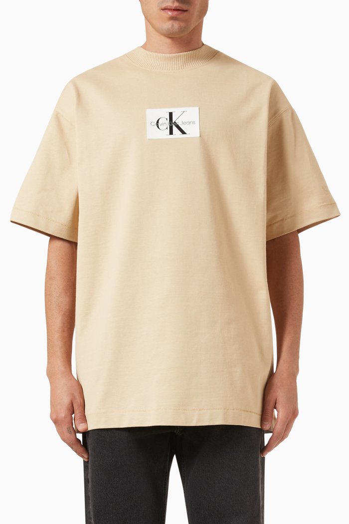 

Logo Patch T-Shirt in Cotton, Neutral