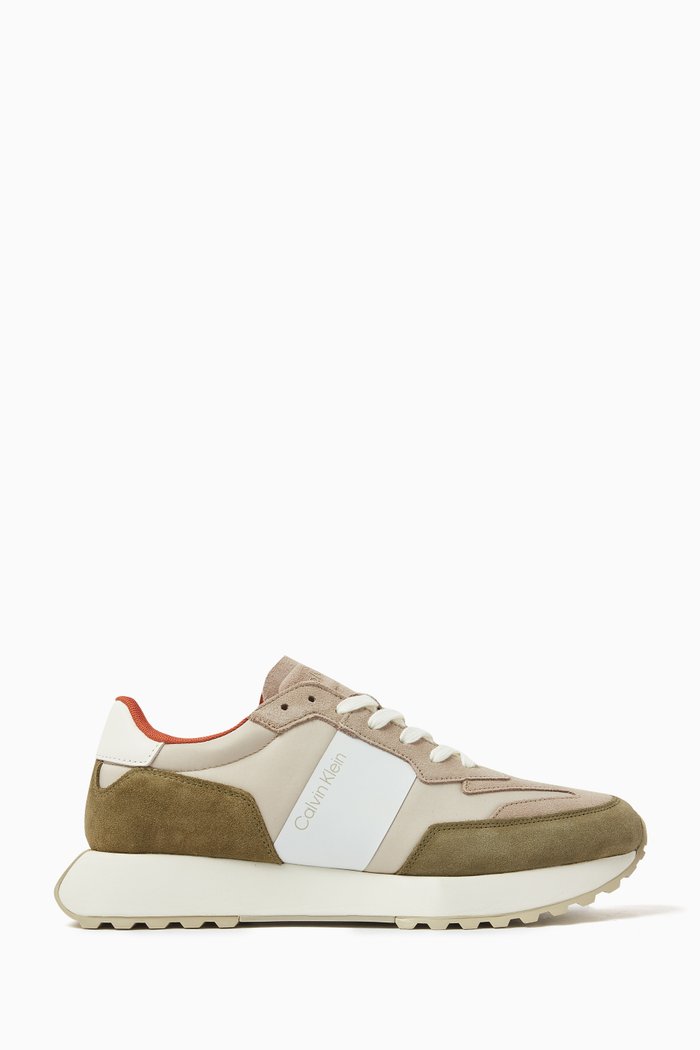 

Low-top Sneakers in Suede & Leather, Multicolour