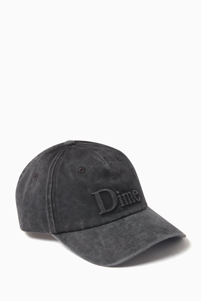 

Classic Embroidered Uniform Cap in Cotton, Black