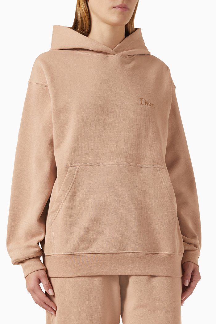 

Classic Small Logo Hoodie in Cotton, Neutral