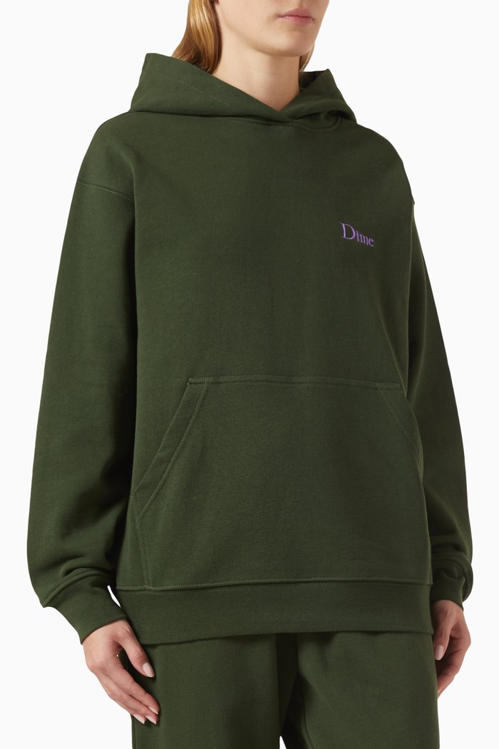 

Classic Small Logo Hoodie in Cotton, Green