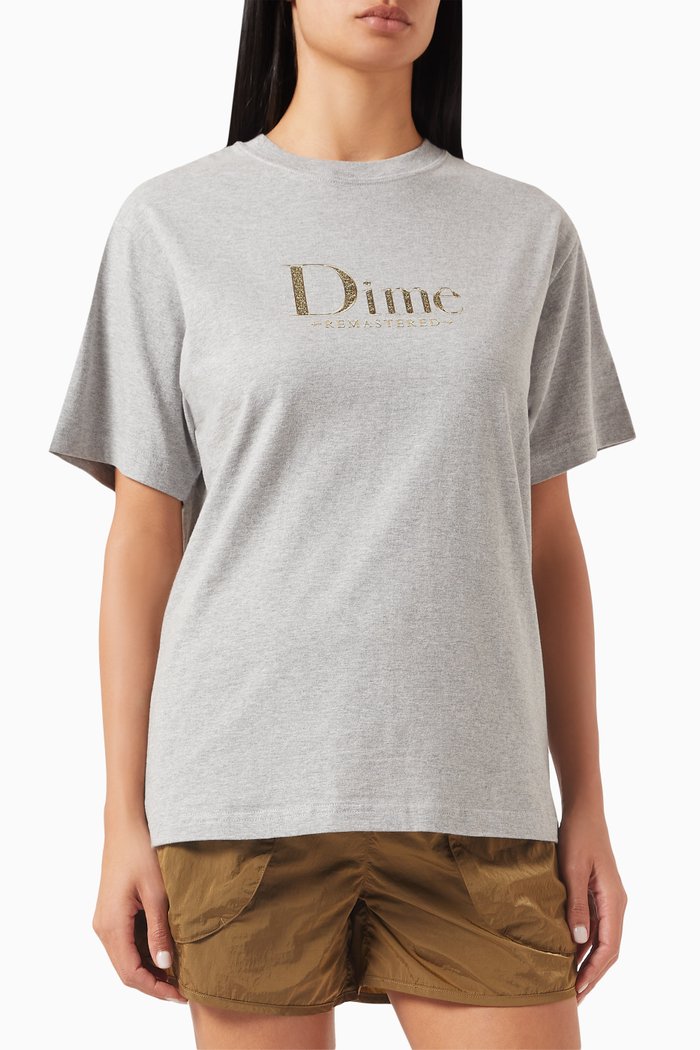 

Classic Remastered T-shirt in Cotton-jersey, Grey