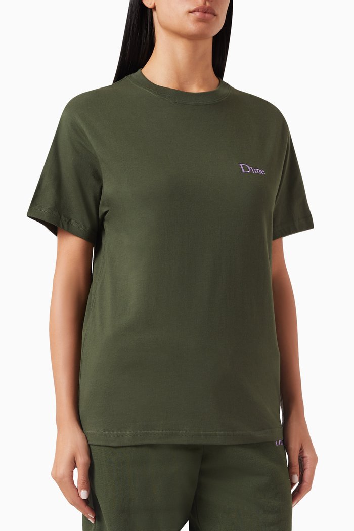 

Classic Small Logo T-shirt in Cotton-jersey, Green
