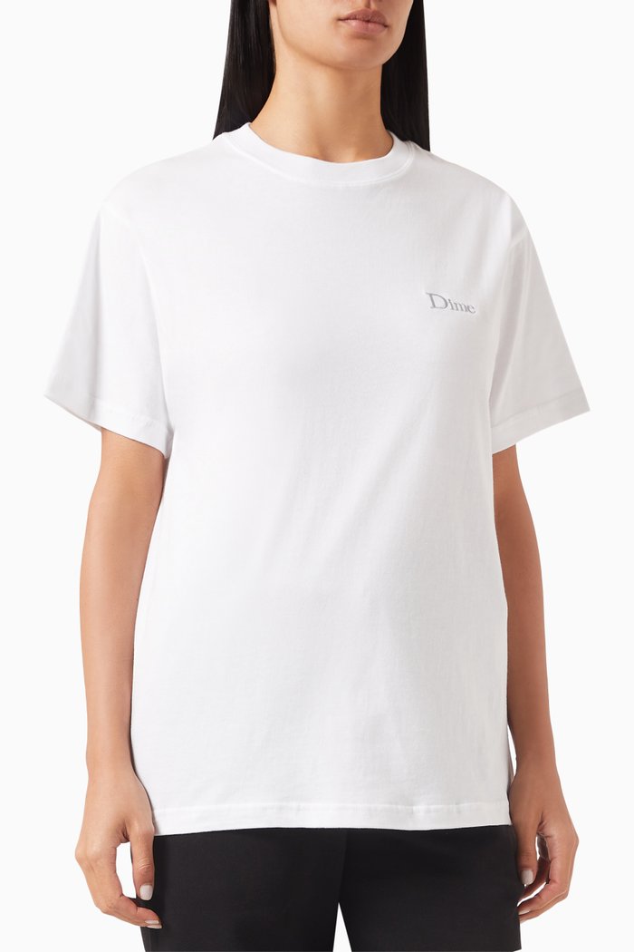 

Classic Small Logo T-shirt in Cotton-jersey, White