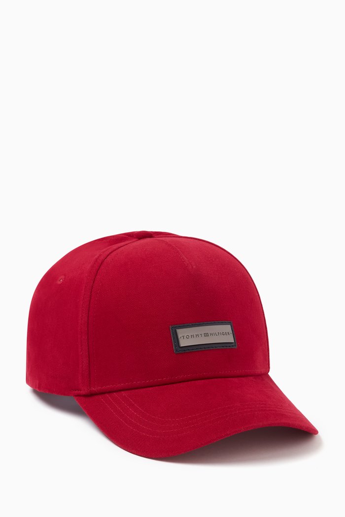 

Seasonal Corporate Logo Baseball Cap in Cotton, Red