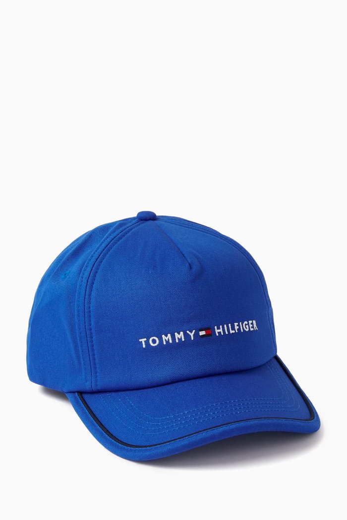 

TH Skyline Baseball Cap in Cotton, Blue